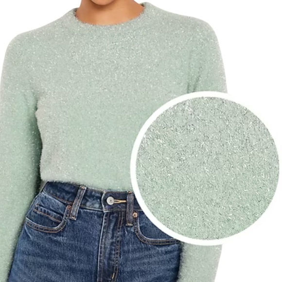 Old Navy NWT Eyelash Shiny Sparkly Pull Over Sweater Size 2X Green,Purple,Pink - Picture 7 of 15